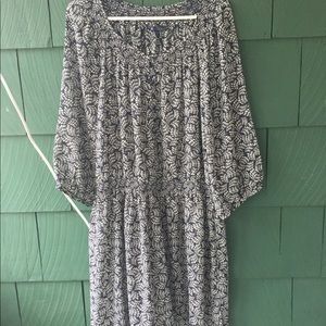 Gap XXL Sheer Blue Dress With White Design